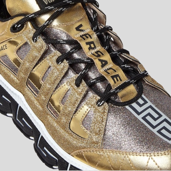 ๐ ๐ VERSACE TRIGRECA SNEAKERS ๐ซ ๐ Color: Gold Size: EU(36) US (6) - Picture 5 of 7